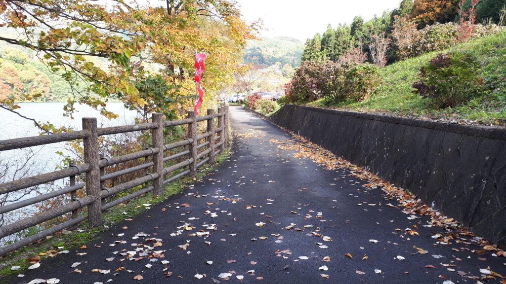 ボート乗場に続く道