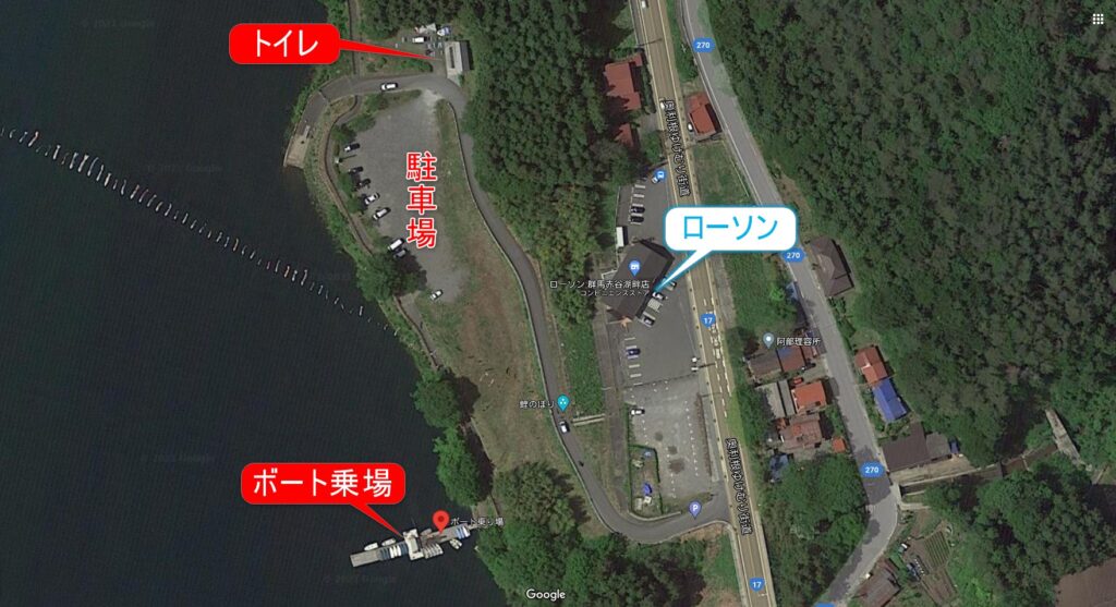 ローソン 群馬赤谷湖畔店地図