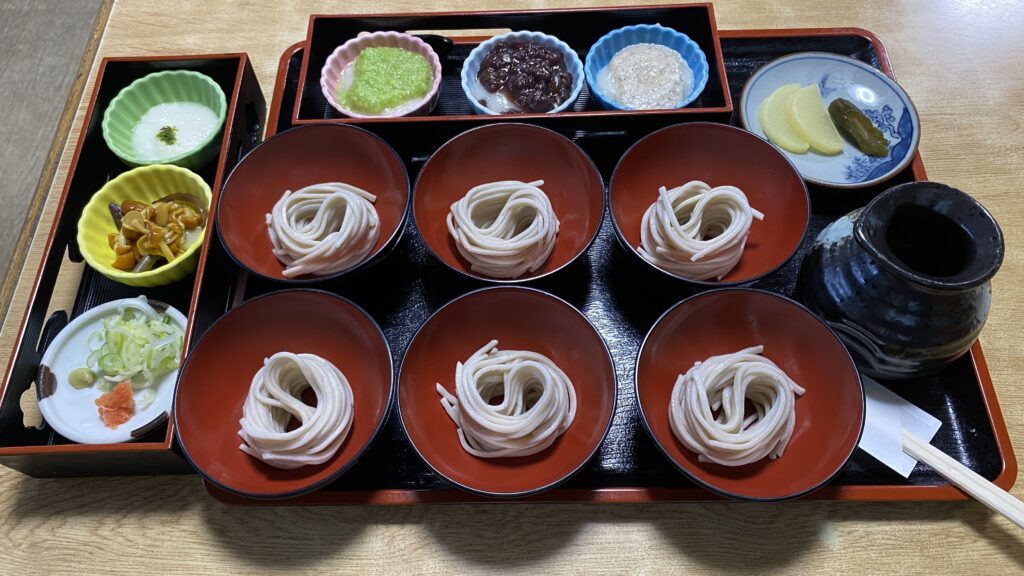 「わんこそば&お餅セット」