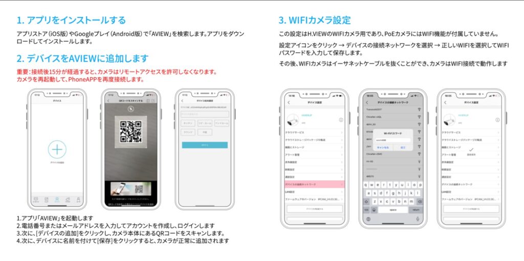 スマホアプリ「AView」インストール方法
