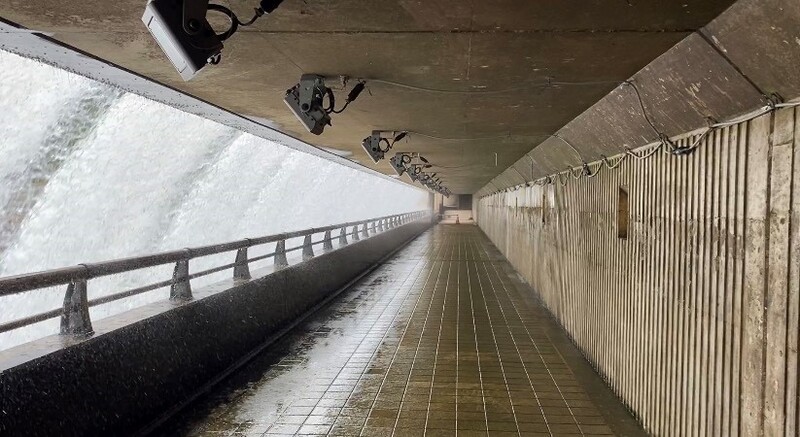 貯砂ダム通廊光景